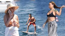 Ünlülerden Bodrum manzaraları! İskelede havlu önlemi