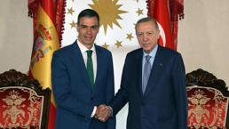 Cumhurbaşkanı Erdoğan, İspanya Başbakanı Pedro Sanchez ile görüştü