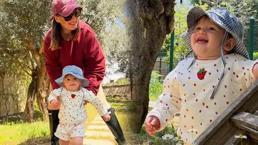Görenler annesinin kopyası dedi! İşte Gizem Karaca'nın kızı Yaz'ın son hali