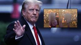 Herkes aynı soruyu soruyor! ABD Başkanı Trump'ın son görüntüsü kafaları karıştırdı: 'Arkasındaki gizemli çıkıntı ne?'