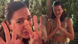 Bergüzar Korel 44 yaşında! Pastayı üflemeden dileklerini böyle sıraladı
