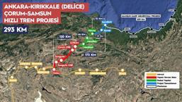 Ankara- Samsun arası 2,5 saate düşecek