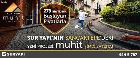 SUR YAPI’NIN SANCAKTEPE’DEKİ YENİ PROJESİ MUHİT 279 BİN TL’DEN BAŞLAYAN FİYATLARLA SATIŞTA!