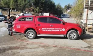 Büyükşehir’den Çamlıyayla’ya yeni itfaiye aracı