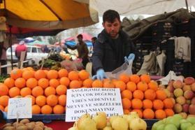 Sarıgöl pazar yerinde geniş güvenlik önlemleri alındı