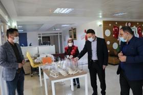Kaymakamdan maske üreten gençlere teşekkür