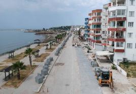 Adana'nın turizm ilçesi Karataş’ta yol çalışması başladı