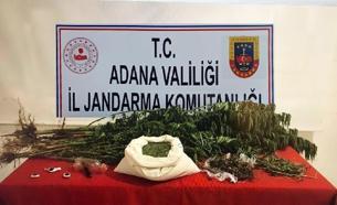 Adana'da bir evde 8 kilo esrar ele geçirildi