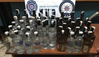 Yalvaç'ta kaçak içki operasyonu