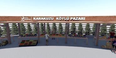 Karakuzu köylü pazarı hızla ilerliyor