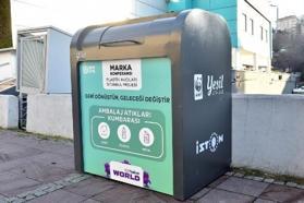 'Plastik Avcıları – İstanbul Projesi' kapsamında Beşiktaş’a 30 adet geri dönüşüm konteyneri