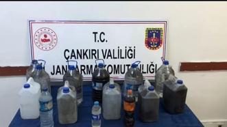 Çankırı'da 56 litre sahte içki ele geçirildi