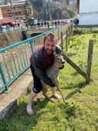 Derede mahsur kalan yavru karaca için seferber oldular