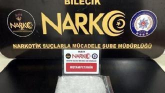 Bilecik'te 1 kilo metamfetamin ele geçirildi