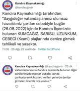 Kandıra'da 4 plajda denize girmek yasaklandı