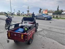 Samsun'da elektrikli bisiklet ile otomobil çarpıştı: 1 yaralı