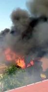 Gebze'de tadilat sırasında yanan çatıyı itfaiye söndürdü
