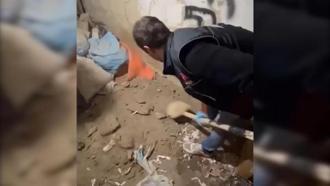Konya'da toprağa gömülü uyuşturucu hap ele geçirildi