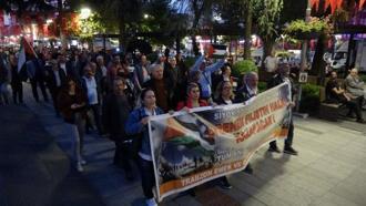 Trabzon’da Filistin’e destek yürüyüşü
