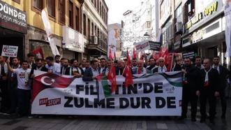 Trabzon’da Filistin'e destek yürüyüşü