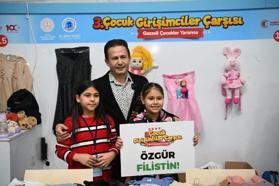 Tuzla’da 'Çocuk Girişimciler Çarşısı' Filistinli çocuklar için açıldı