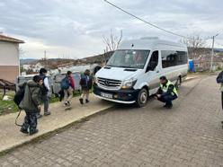 Edirne'de jandarma okul servislerini denetlendi