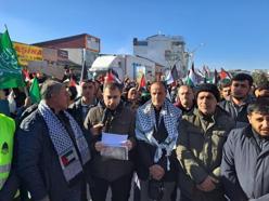 Erciş'te İsrail'in Gazze'ye yönelik saldırıları protesto edildi