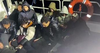 Marmaris'te 13 kaçak göçmen kurtarıldı
