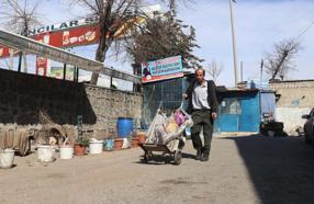 Gaziantep'te atık kağıt toplayıcısı, Büyükşehir Belediye Başkanlığı için bağımsız aday