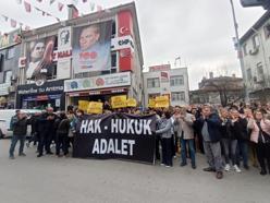 Edirne'de CHP İl Başkanlığı önünde, 'adayımızı geri istiyoruz' eylemi