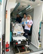 Ambulans uçak, 2 günlük İnci bebek için havalandı