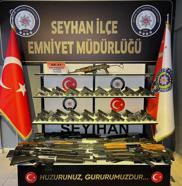 Adana'da 64 ruhsatsız silah ele geçirildi; 9 tutuklama