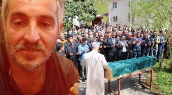 Trabzon'da göçükte hayatını kaybeden işçi son yolculuğuna uğurlandı