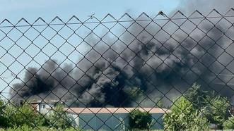 Tekirdağ'daki fabrika yangını söndürüldü