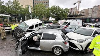 İstanbul'da zincirleme kaza! Korkunç görüntüler