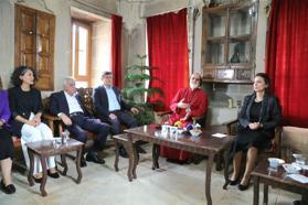 Mardin Büyükşehir Belediyesi ve Kırklar Kilisesi'ni ziyaret ettiler