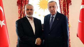Erdoğan ile Hamas lideri Heniyye görüştü: Kalıcı ateşkes için adım atılmalı