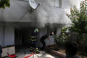 Edirne’de yangın çıkan ev, kullanılamaz hale geldi