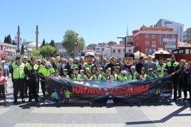 Samsun'da Trafik Haftası'nda çocuklara ve gençlere bilgilendirmeler yapıldı