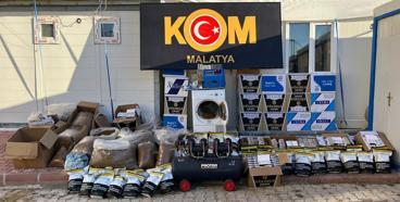 Malatya'da kaçak tütün operasyonuna 2 gözaltı