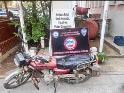 Çanakkale’den çalınan motosiklet, Edirne’de bulundu; 2 gözaltı