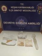 Edirne’de uyuşturucuyla yakalanan 2 şüpheliye gözaltı