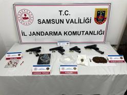 Samsun’da uyuşturucu ve silah operasyonu