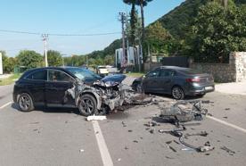 Sakarya'da 2 otomobil ile cip çarpıştı: 3 yaralı