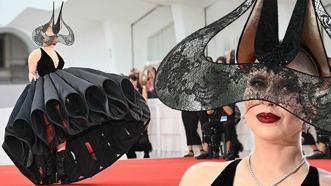 Lady Gaga, Venedik Film Festivali'nde! İlginç tarızyla göz kamaştırdı