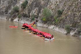 Gazilerin rafting heyecanı