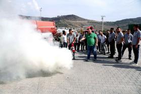 Bayraklı Belediyesinde yangın ve ilk yardım tatbikatı