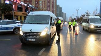 İstanbul- Ataşehir'de ara tatilin ardından okul servislerine denetim