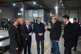 Edirne Valisi Yunus Sezer İpsala ilçesinde fabrikaları ziyaret etti