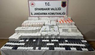 Diyarbakır’da, 1 milyon 20 bin TL’lik kaçak malzeme ele geçirildi